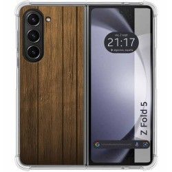 Funda Silicona para Samsung Galaxy Z Fold 5 5G diseño Madera Dibujos