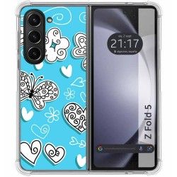 Funda Silicona para Samsung Galaxy Z Fold 5 5G diseño Mariposas Dibujos