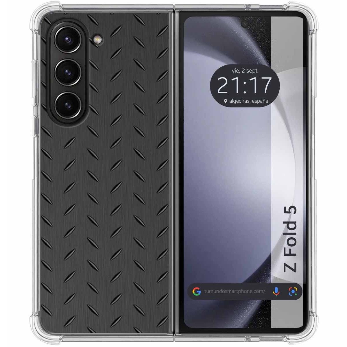 Funda Silicona para Samsung Galaxy Z Fold 5 5G diseño Metal Dibujos