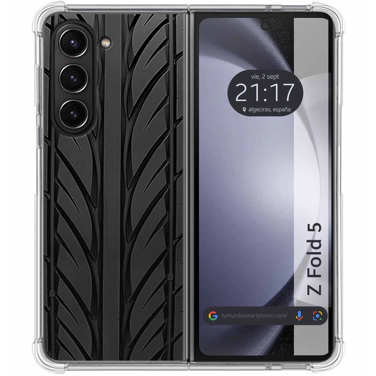 Funda Silicona para Samsung Galaxy Z Fold 5 5G diseño Neumatico Dibujos