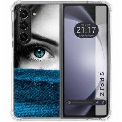 Funda Silicona para Samsung Galaxy Z Fold 5 5G diseño Ojo Dibujos