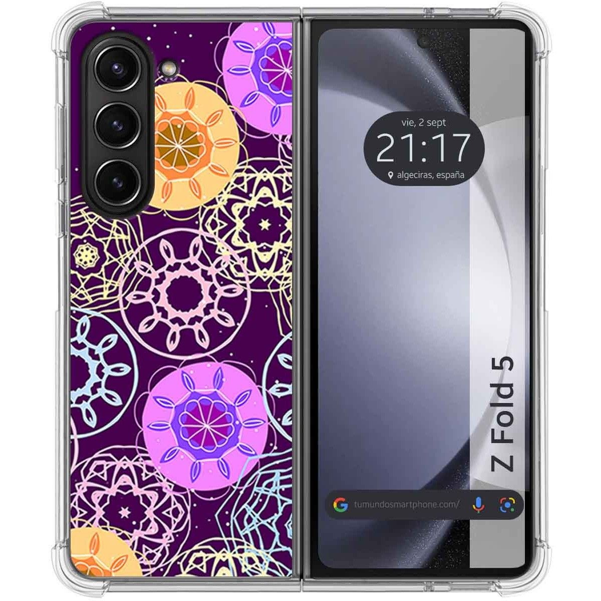 Funda Silicona para Samsung Galaxy Z Fold 5 5G diseño Radial Dibujos