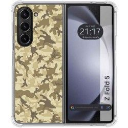 Funda Silicona para Samsung Galaxy Z Fold 5 5G diseño Sand Camuflaje Dibujos