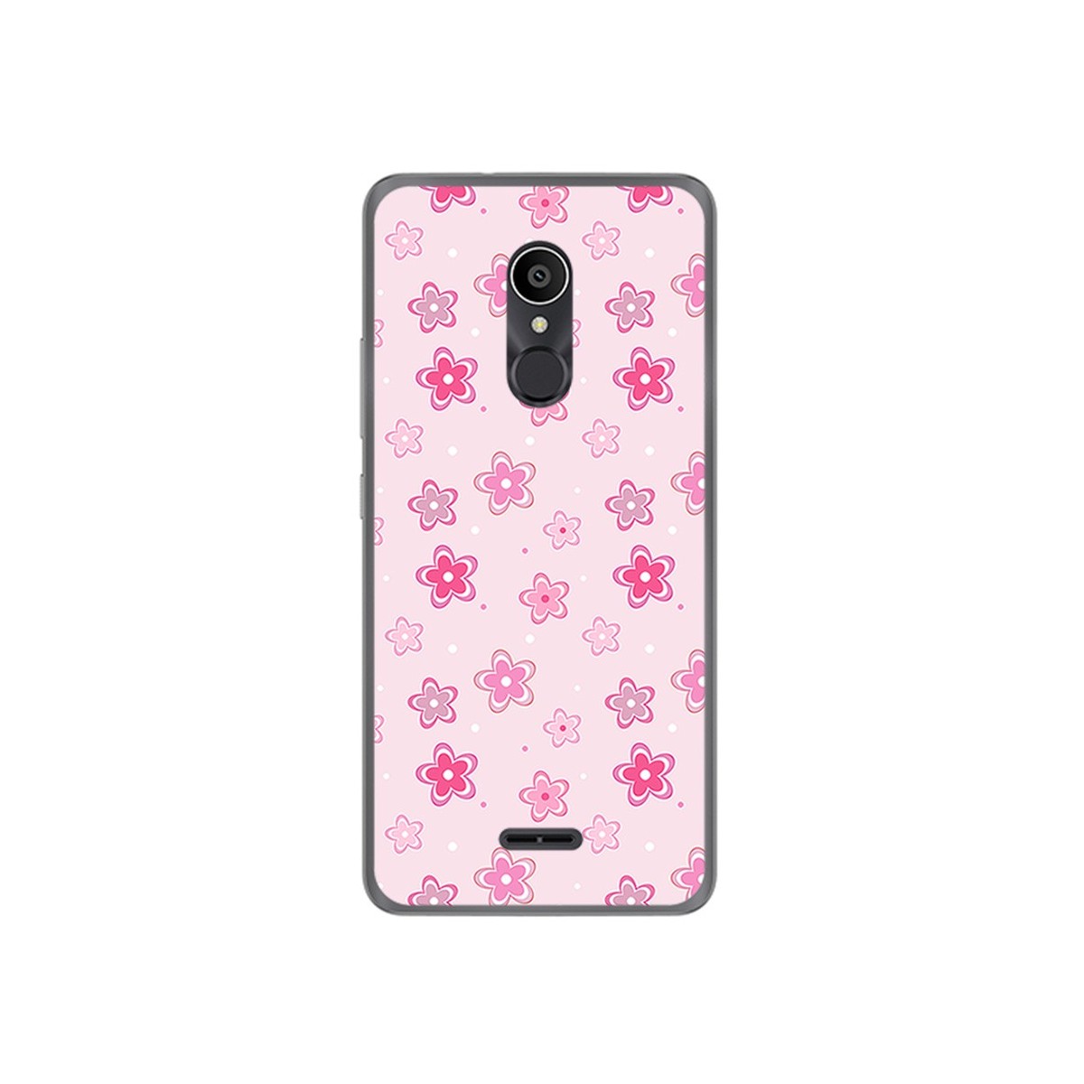 Funda Gel Tpu para Alcatel 3C Diseño Flores Dibujos