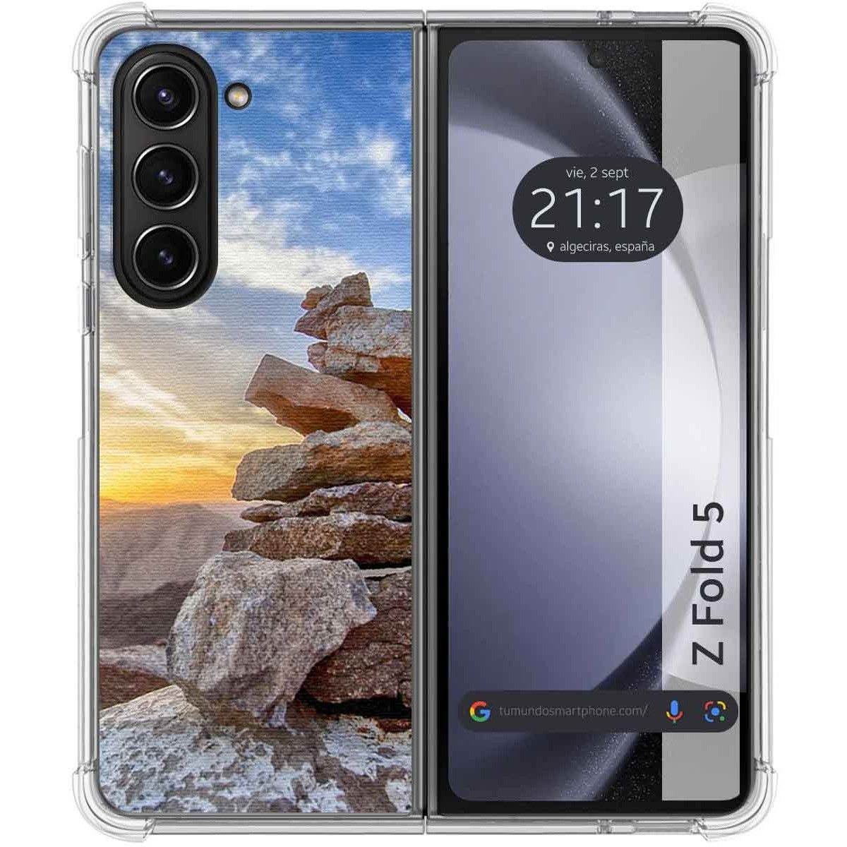 Funda Silicona para Samsung Galaxy Z Fold 5 5G diseño Sunset Dibujos