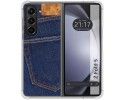 Funda Silicona para Samsung Galaxy Z Fold 5 5G diseño Vaquero Dibujos