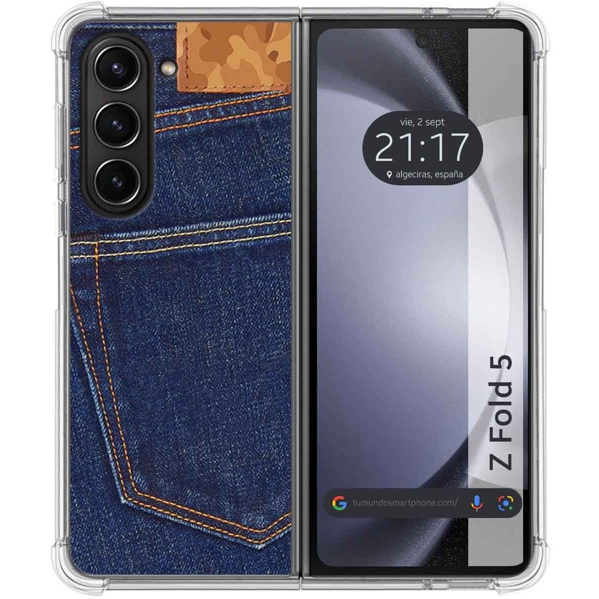 Funda Silicona para Samsung Galaxy Z Fold 5 5G diseño Vaquero Dibujos