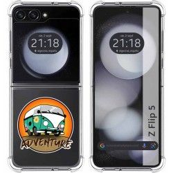 Funda Silicona Antigolpes para Samsung Galaxy Z Flip 5 5G diseño Adventure Dibujos