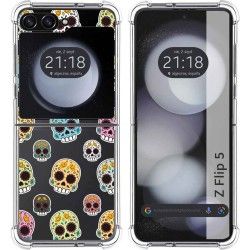 Funda Silicona Antigolpes para Samsung Galaxy Z Flip 5 5G diseño Catrina Dibujos