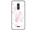 Funda Gel Tpu para Alcatel 3C Diseño Flores Minimal Dibujos