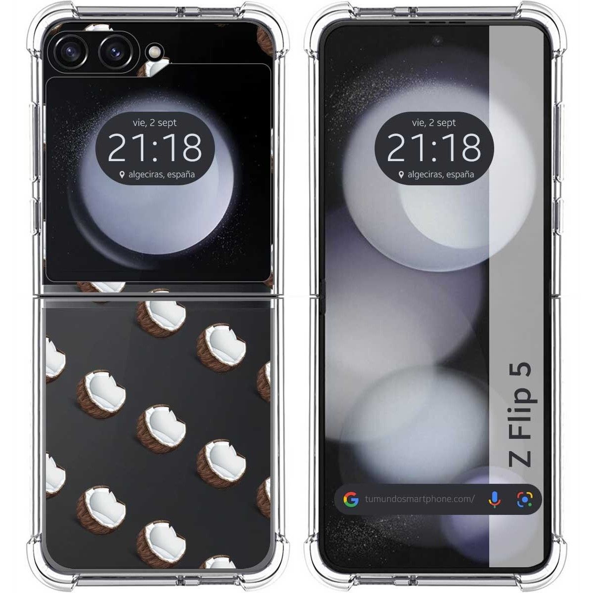 Funda Silicona Antigolpes para Samsung Galaxy Z Flip 5 5G diseño Cocos Dibujos