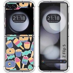 Funda Silicona Antigolpes para Samsung Galaxy Z Flip 5 5G diseño Dulces 02 Dibujos
