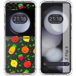 Funda Silicona Antigolpes para Samsung Galaxy Z Flip 5 5G diseño Frutas 01 Dibujos