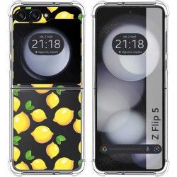 Funda Silicona Antigolpes para Samsung Galaxy Z Flip 5 5G diseño Limones Dibujos
