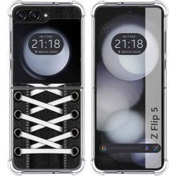 Funda Silicona Antigolpes para Samsung Galaxy Z Flip 5 5G diseño Zapatillas 02 Dibujos