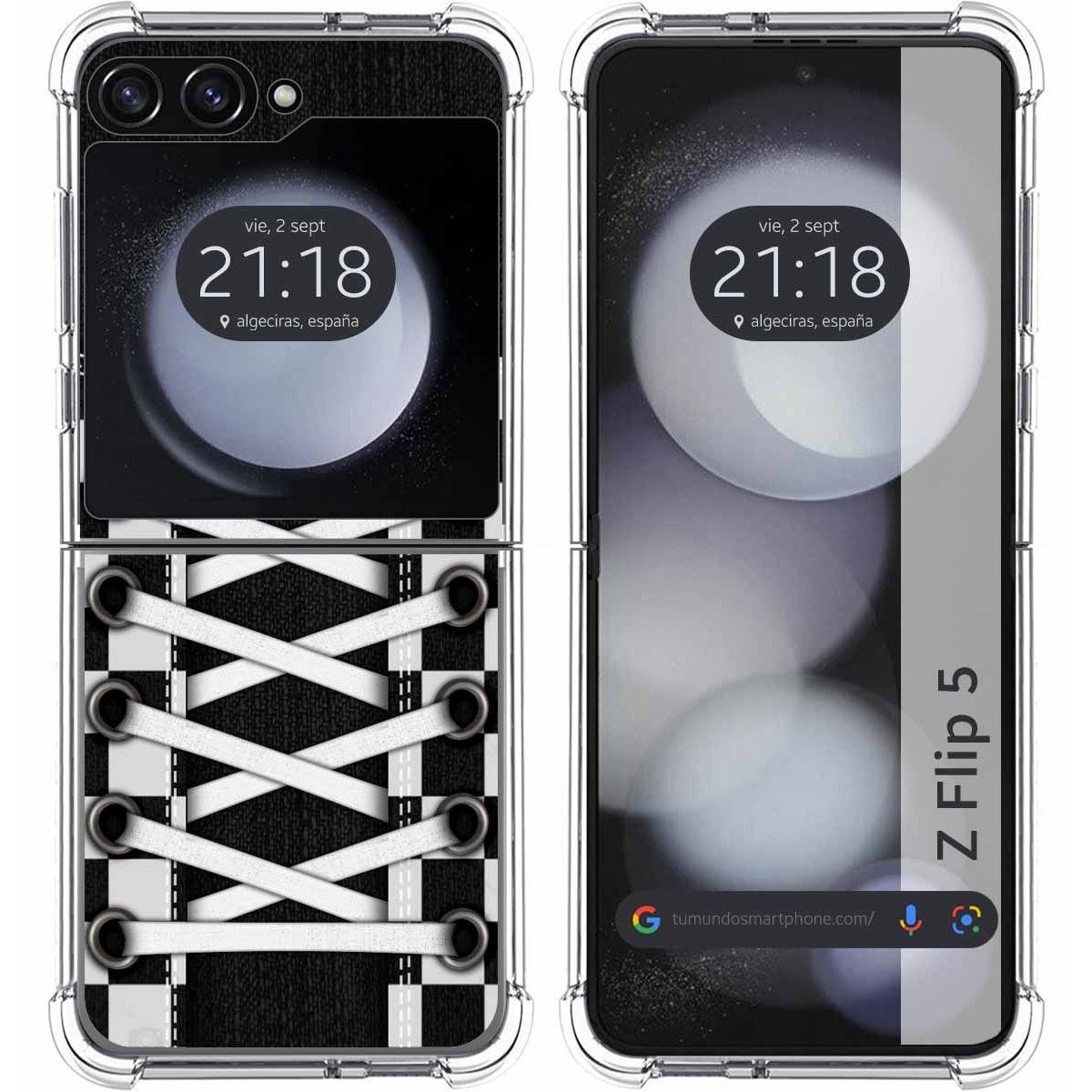 Funda Silicona Antigolpes para Samsung Galaxy Z Flip 5 5G diseño Zapatillas 03 Dibujos