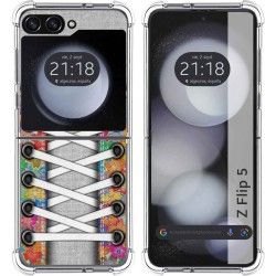 Funda Silicona Antigolpes para Samsung Galaxy Z Flip 5 5G diseño Zapatillas 04 Dibujos