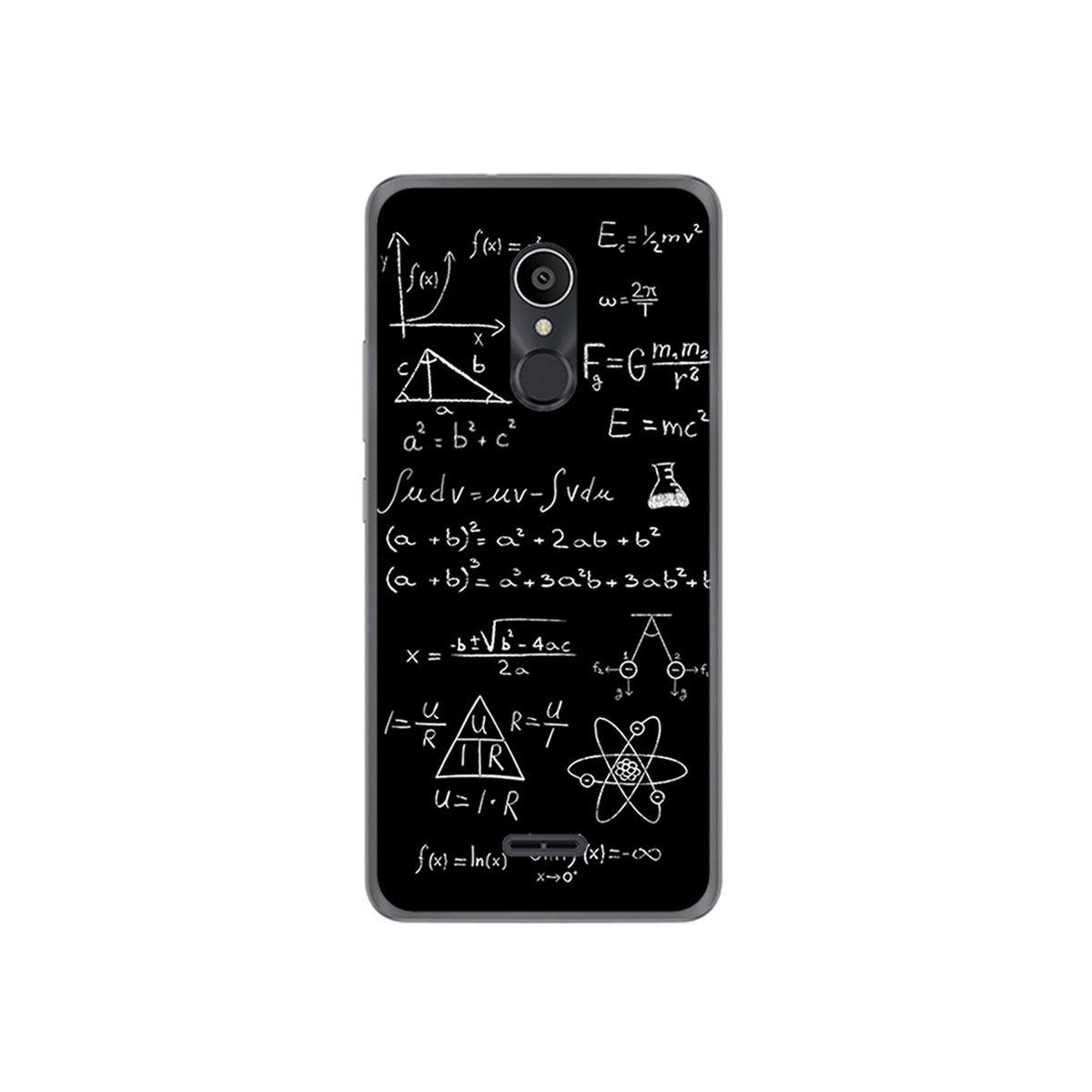 Funda Gel Tpu para Alcatel 3C Diseño Formulas Dibujos