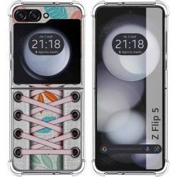 Funda Silicona Antigolpes para Samsung Galaxy Z Flip 5 5G diseño Zapatillas 09 Dibujos