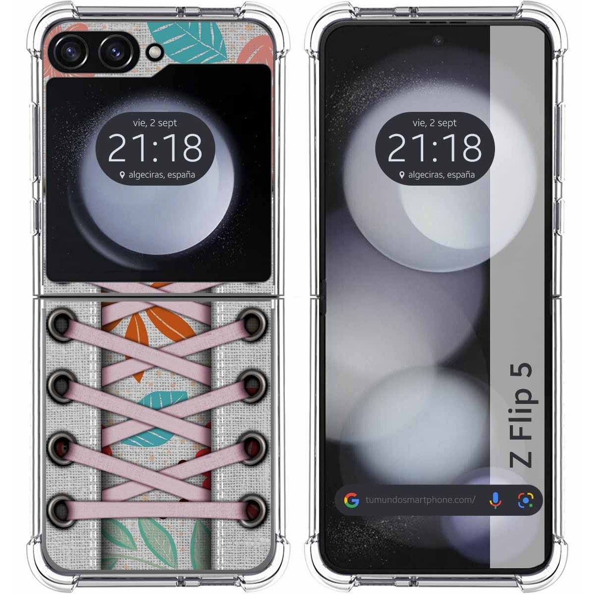 Funda Silicona Antigolpes para Samsung Galaxy Z Flip 5 5G diseño Zapatillas 09 Dibujos