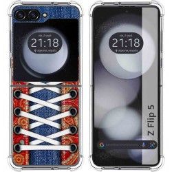 Funda Silicona Antigolpes para Samsung Galaxy Z Flip 5 5G diseño Zapatillas 11 Dibujos