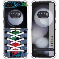Funda Silicona Antigolpes para Samsung Galaxy Z Flip 5 5G diseño Zapatillas 12 Dibujos