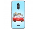 Funda Gel Tpu para Alcatel 3C Diseño Furgoneta Dibujos