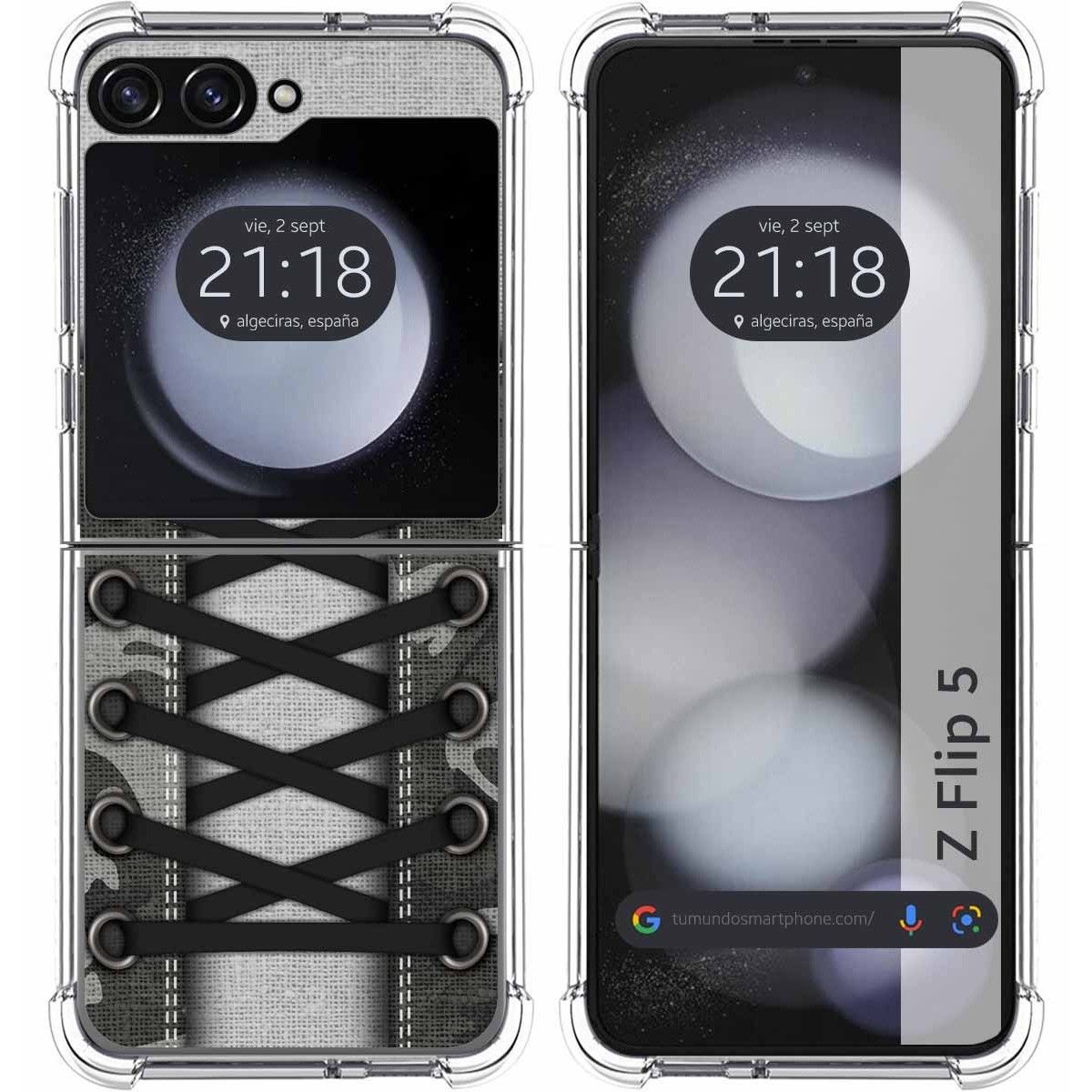 Funda Silicona Antigolpes para Samsung Galaxy Z Flip 5 5G diseño Zapatillas 16 Dibujos