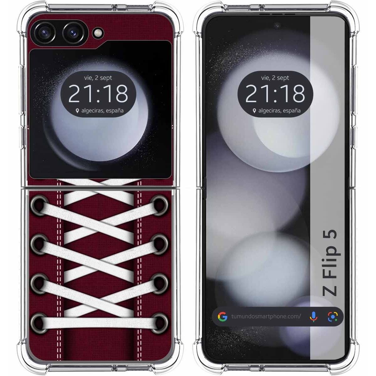 Funda Silicona Antigolpes para Samsung Galaxy Z Flip 5 5G diseño Zapatillas 17 Dibujos