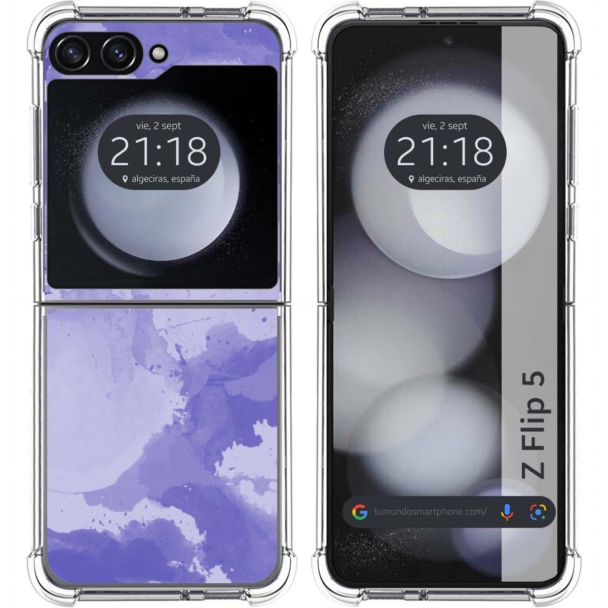 Funda Silicona Antigolpes para Samsung Galaxy Z Flip 5 5G diseño Acuarela 01 Dibujos