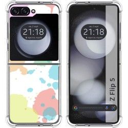 Funda Silicona Antigolpes para Samsung Galaxy Z Flip 5 5G diseño Acuarela 05 Dibujos