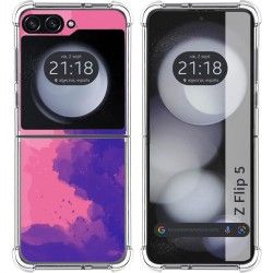 Funda Silicona Antigolpes para Samsung Galaxy Z Flip 5 5G diseño Acuarela 07 Dibujos