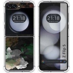 Funda Silicona Antigolpes para Samsung Galaxy Z Flip 5 5G diseño Acuarela 12 Dibujos