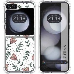 Funda Silicona Antigolpes para Samsung Galaxy Z Flip 5 5G diseño Flores 01 Dibujos
