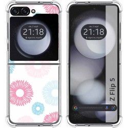Funda Silicona Antigolpes para Samsung Galaxy Z Flip 5 5G diseño Flores 06 Dibujos