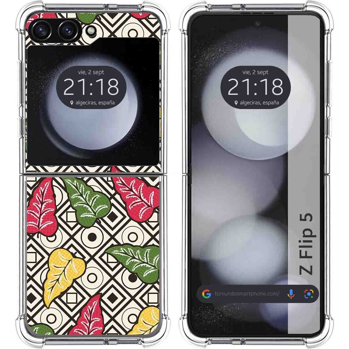 Funda Silicona Antigolpes para Samsung Galaxy Z Flip 5 5G diseño Flores 11 Dibujos