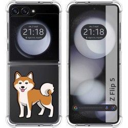 Funda Silicona Antigolpes para Samsung Galaxy Z Flip 5 5G diseño Perros 02 Dibujos