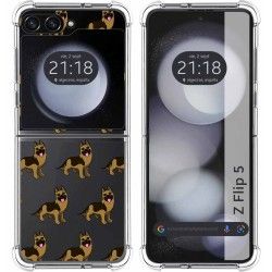 Funda Silicona Antigolpes para Samsung Galaxy Z Flip 5 5G diseño Perros 09 Dibujos