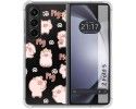 Funda Silicona Antigolpes para Samsung Galaxy Z Fold 5 5G diseño Cerdos Dibujos