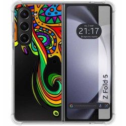 Funda Silicona Antigolpes para Samsung Galaxy Z Fold 5 5G diseño Colores Dibujos