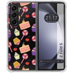 Funda Silicona Antigolpes para Samsung Galaxy Z Fold 5 5G diseño Dulces 01 Dibujos