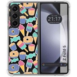 Funda Silicona Antigolpes para Samsung Galaxy Z Fold 5 5G diseño Dulces 02 Dibujos