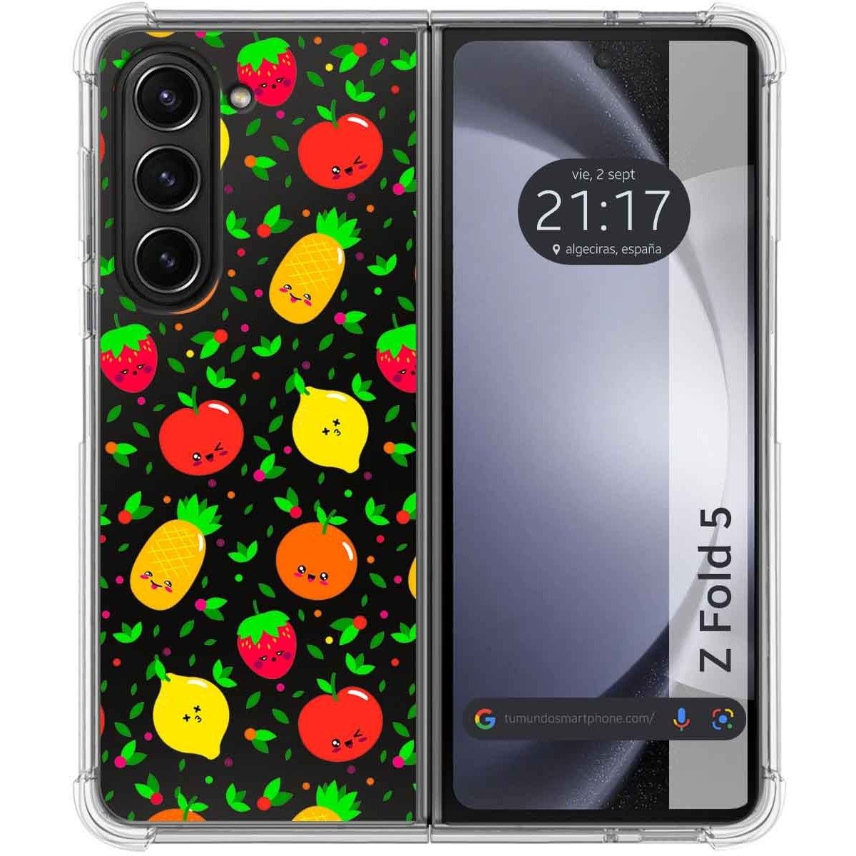 Funda Silicona Antigolpes para Samsung Galaxy Z Fold 5 5G diseño Frutas 01 Dibujos