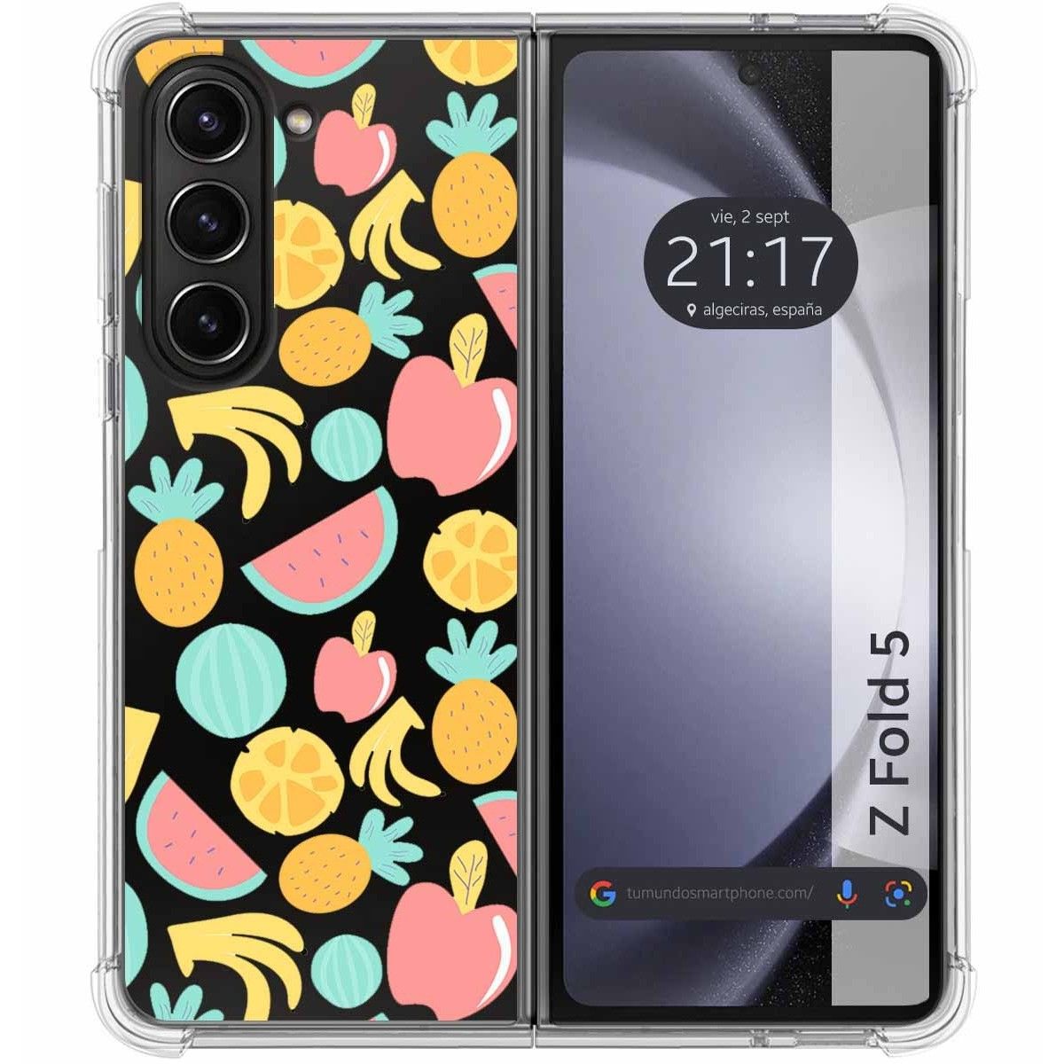 Funda Silicona Antigolpes para Samsung Galaxy Z Fold 5 5G diseño Frutas 02 Dibujos