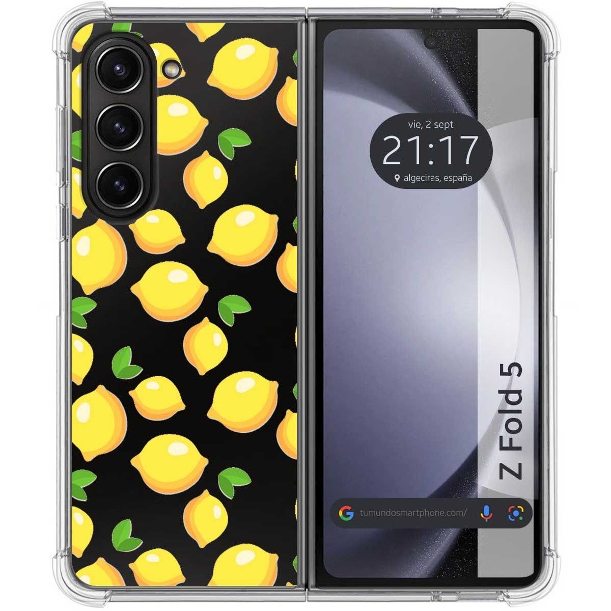 Funda Silicona Antigolpes para Samsung Galaxy Z Fold 5 5G diseño Limones Dibujos