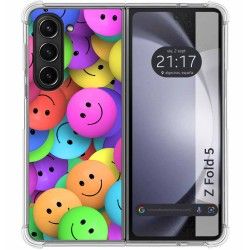 Funda Silicona Antigolpes para Samsung Galaxy Z Fold 5 5G diseño Smile Dibujos