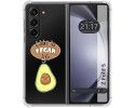Funda Silicona Antigolpes para Samsung Galaxy Z Fold 5 5G diseño Vegan Life Dibujos