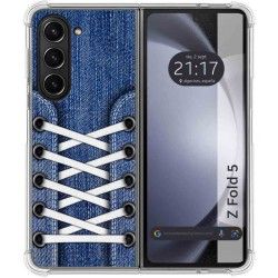 Funda Silicona Antigolpes para Samsung Galaxy Z Fold 5 5G diseño Zapatillas 01 Dibujos