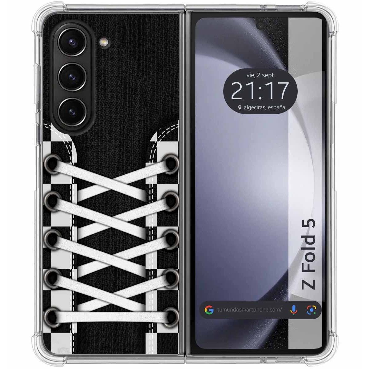 Funda Silicona Antigolpes para Samsung Galaxy Z Fold 5 5G diseño Zapatillas 03 Dibujos