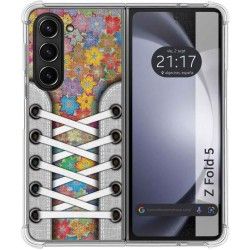 Funda Silicona Antigolpes para Samsung Galaxy Z Fold 5 5G diseño Zapatillas 05 Dibujos